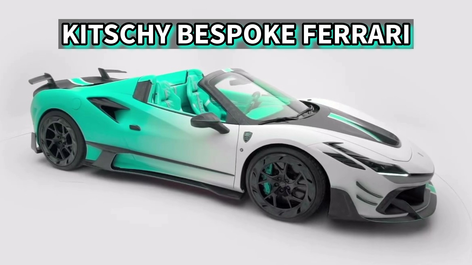 Custom Turquoise Ferrari F8XX Spider by Mansory