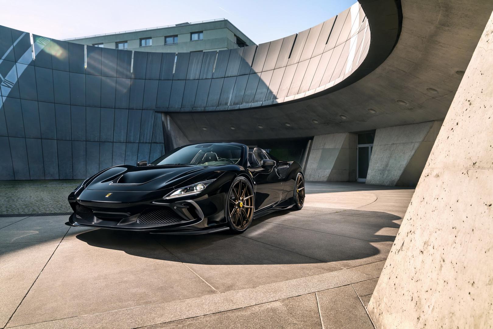 Novitec Ferrari F8 Spider Shines in Black and Gold