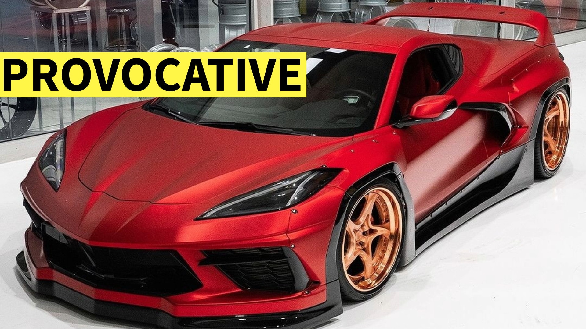 Modified C8 Corvette with Anrky Wheels & Body Kit