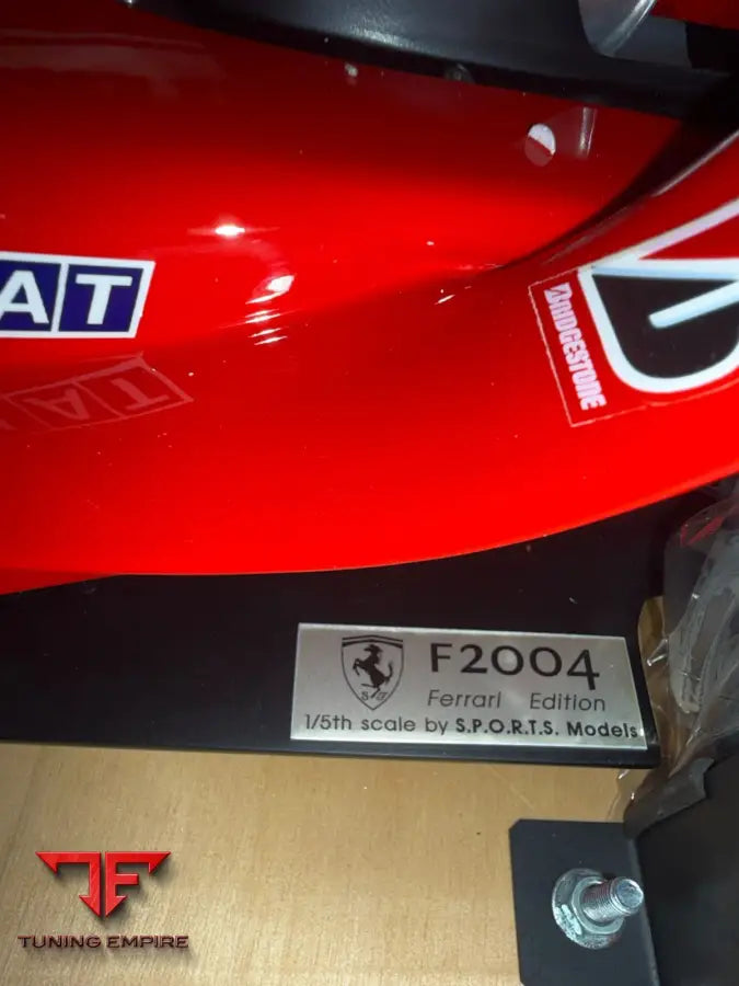2004 FERRARI FORMULA CAR 1:5 SCALE MICHAEL SCHUMACHER WORLD CHAMPION MODEL