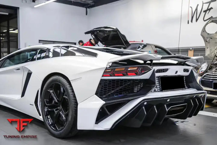 2011-2016 Lamborghini Aventador Lp700 @ Lp740 Coupe & Roadster Sv Style Rear Bumper Bsd