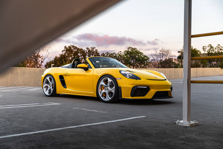 PORSCHE 718 SPYDER FORGED WHEELS AND EXHAUST SYSTEM
