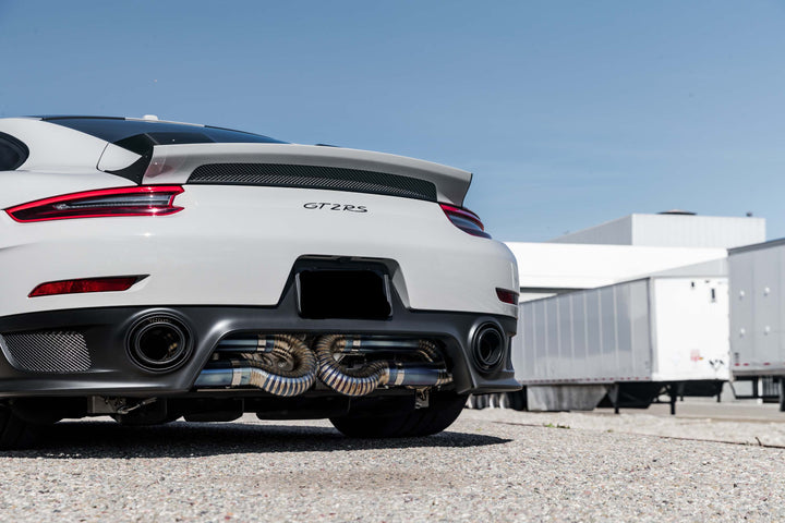 PORSCHE GT2RS FORGED WHEELS AND EXHAUST SYSTEM