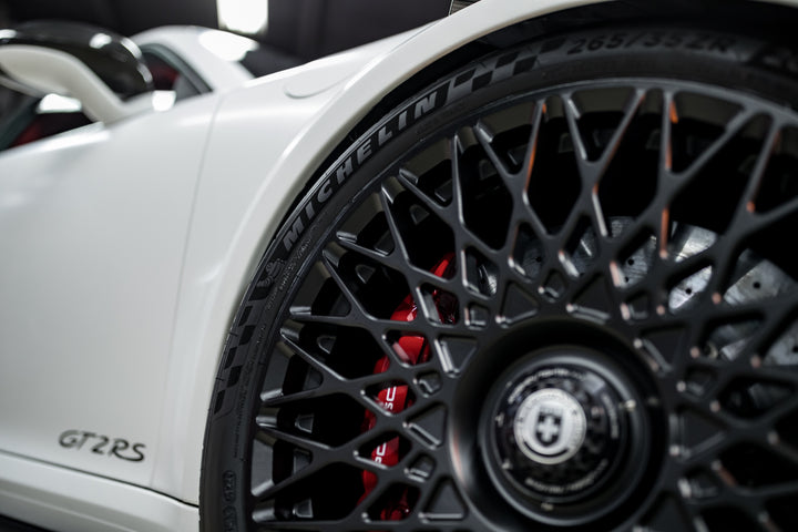 PORSCHE GT2RS FORGED WHEELS AND EXHAUST SYSTEM