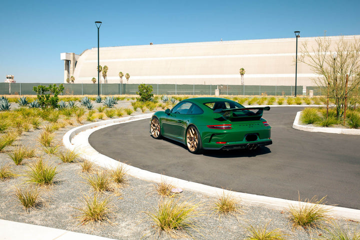 PORSCHE GT3 FORGED WHEELS AND EXHAUST SYSTEM