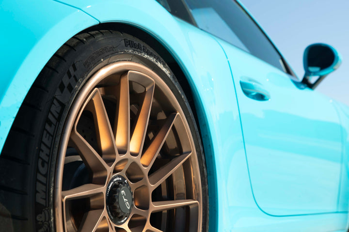 PORSCHE GT3 FORGED WHEELS AND EXHAUST SYSTEM