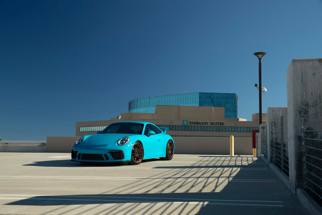 PORSCHE GT3 FORGED WHEELS AND EXHAUST SYSTEM