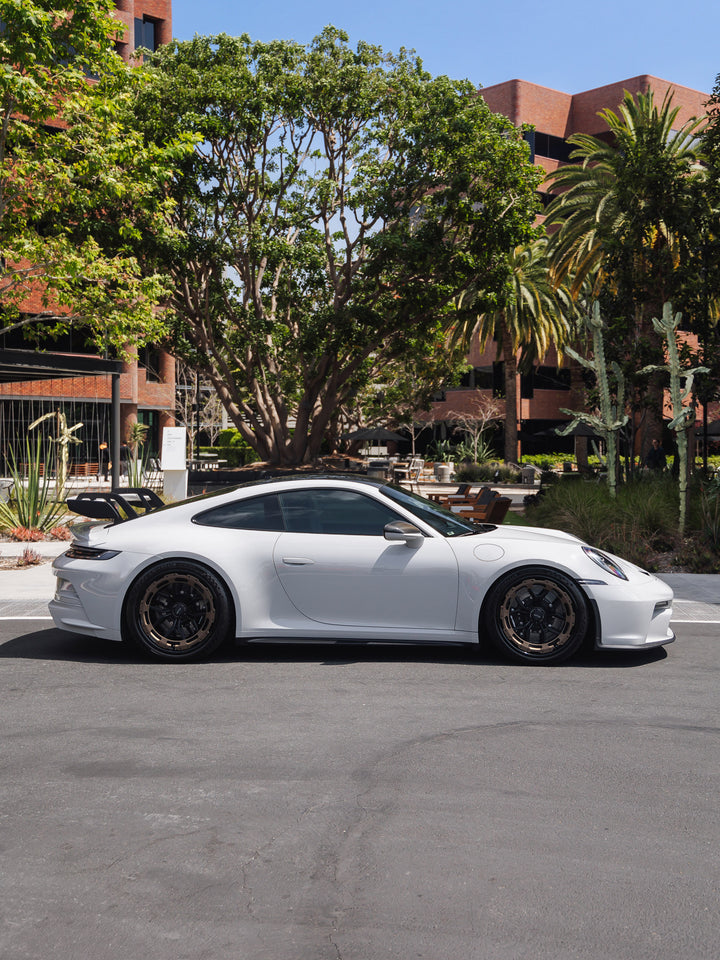 PORSCHE GT3 FORGED WHEELS AND EXHAUST SYSTEM
