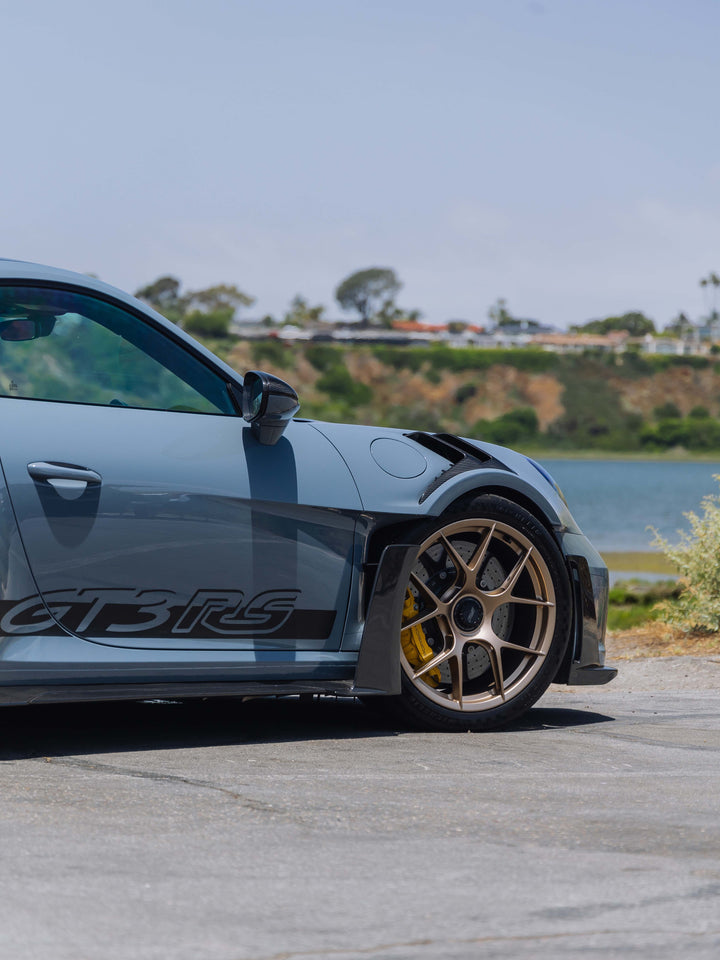 PORSCHE GT3RS FORGED WHEELS AND EXHAUST SYSTEM