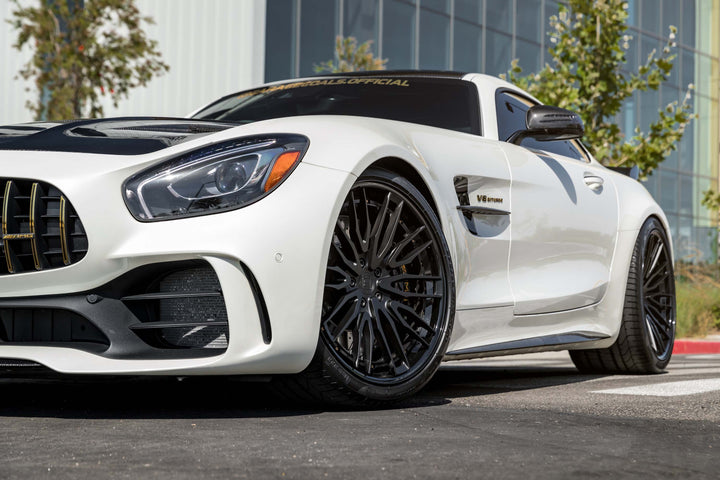 MERCEDES BENZ AMG GTR FORGED WHEELS AND EXHAUST SYSTEM