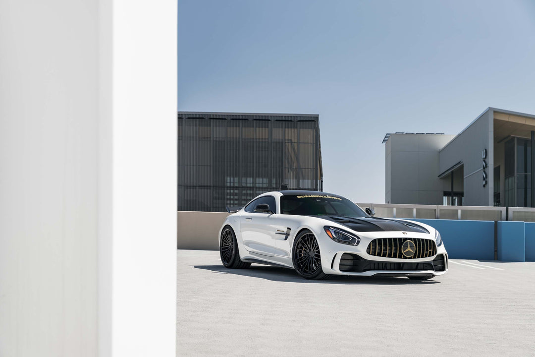 MERCEDES BENZ AMG GTR FORGED WHEELS AND EXHAUST SYSTEM