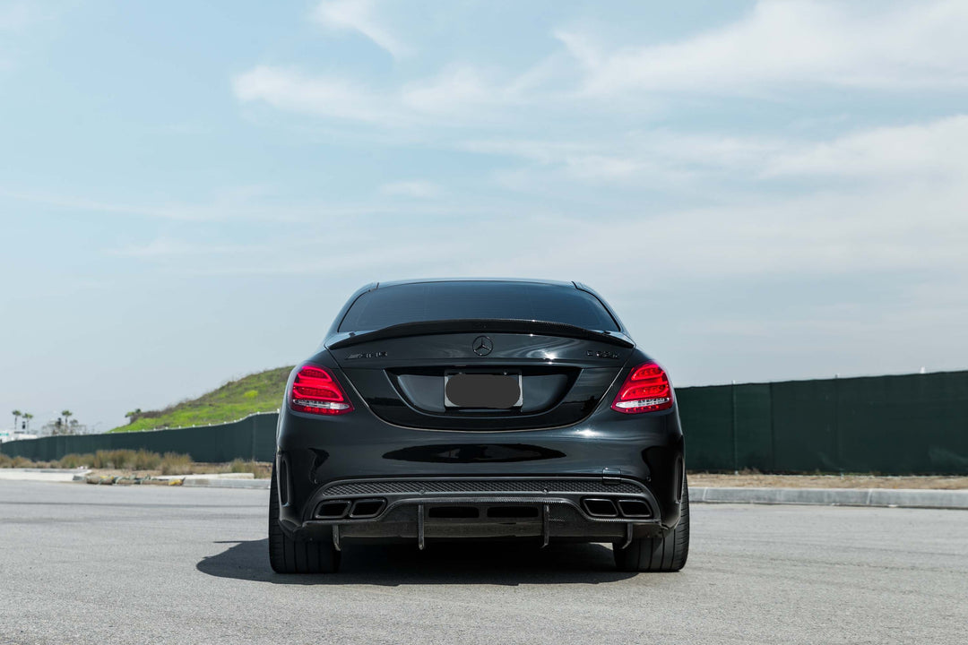 MERCEDES BENZ C63 AMG FORGED WHEELS AND EXHAUST SYSTEM
