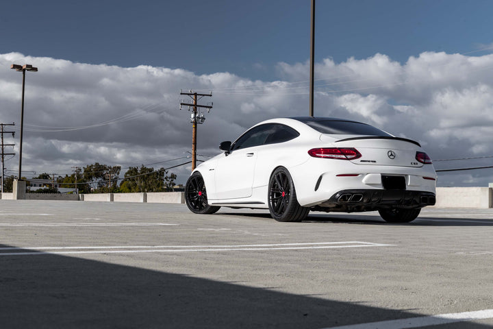 MERCEDES BENZ C63 AMG FORGED WHEELS AND EXHAUST SYSTEM