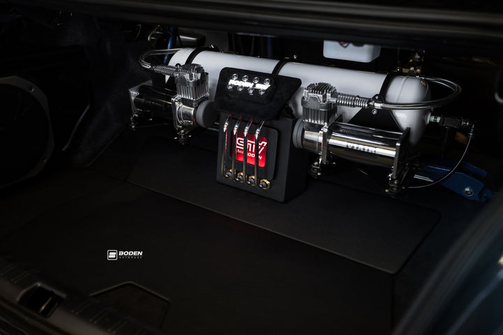 SUBARU STI FORGED WHEELS AND EXHAUST SYSTEM