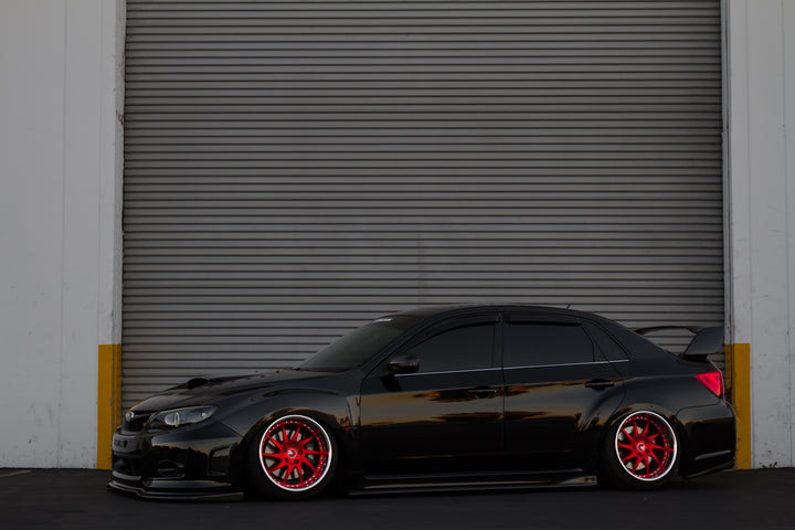 SUBARU STI FORGED WHEELS AND EXHAUST SYSTEM