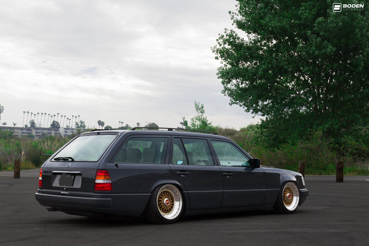 MERCEDES BENZ E500 FORGED WHEELS AND EXHAUST SYSTEM