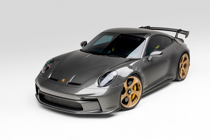 PORSCHE GT3 FORGED WHEELS AND EXHAUST SYSTEM