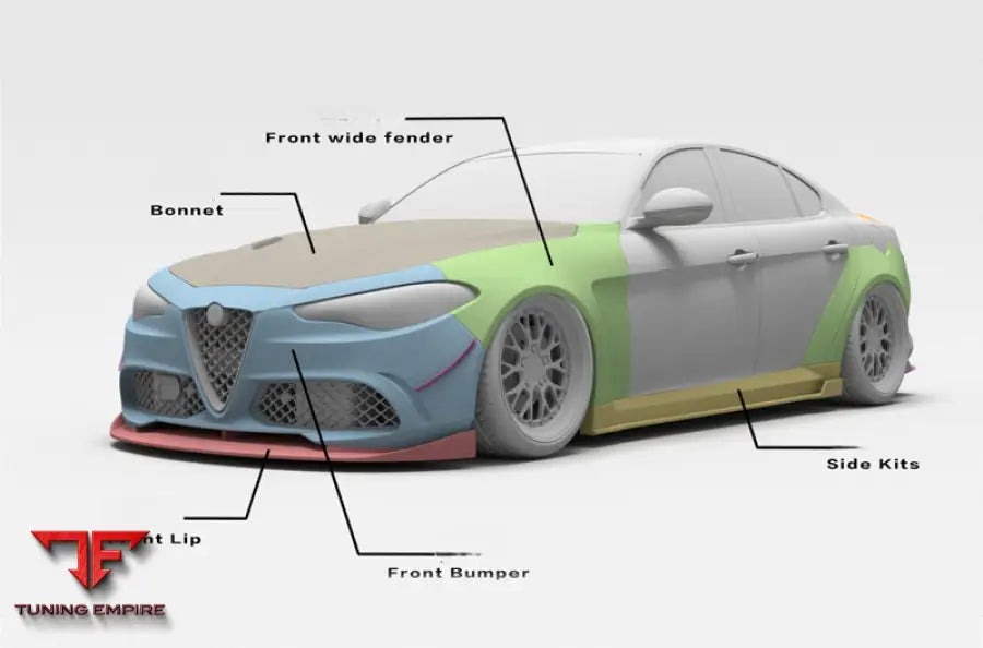 ALFA ROMEO GIULIA CARBON FIBER BODY KIT PARTS