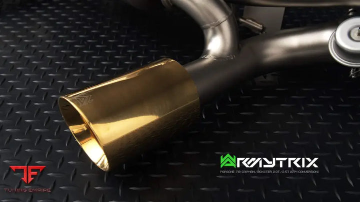 ARMYTRIX 718 BOXSTER / BOXSTER S (2016-PRESENT) GT4 RS CONVERSION VALVETRONIC EXHAUST SYSTEM