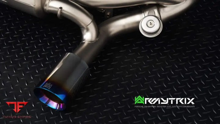 ARMYTRIX PORSCHE 718 CAYMAN (2016-PRESENT) GT4 RS CONVERSION VALVETRONIC EXHAUST SYSTEM