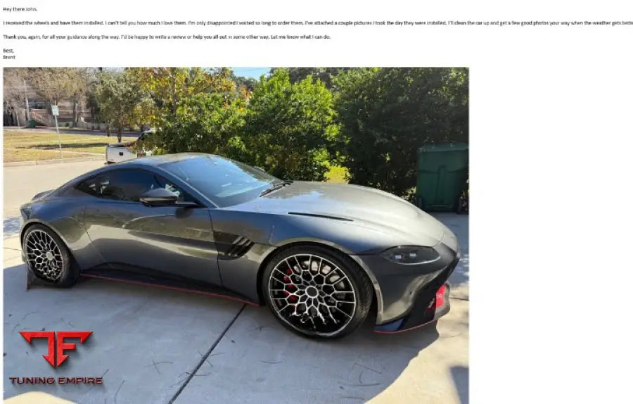 ASTON MARTIN VANTAGE 21 INCH FORGED WHEELS