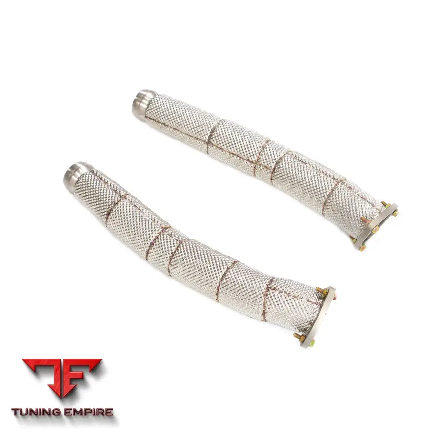 ASTON MARTIN VANTAGE V8 4.3L 4.7L STAINLESS STEEL DOWNPIPES WITH HEAT SHIELD