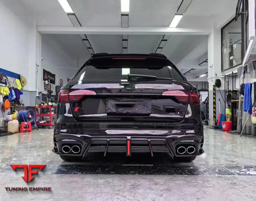 AUDI A4L S4 CARBON FIBER REAR DIFFUSER AND BACK BUMPER 2020 2022