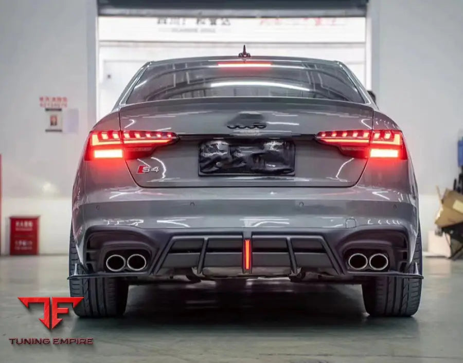 AUDI A4L S4 CARBON FIBER REAR DIFFUSER AND BACK BUMPER 2020 2022