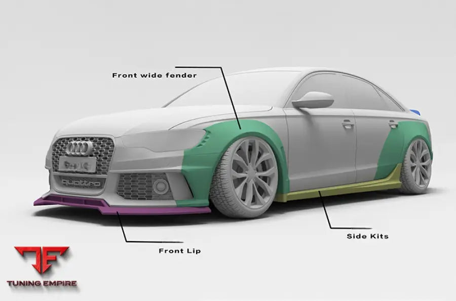 AUDI A6 CARBON FIBER BODY KIT PARTS