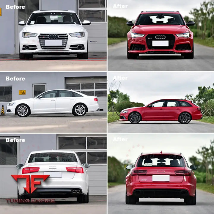 AUDI A6 S6 UPGRADE TO RS6 BODY KIT 2013 2016Y