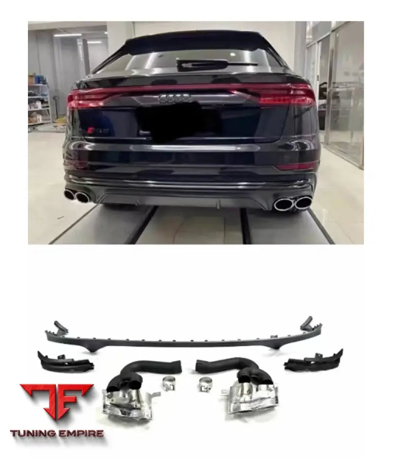AUDI Q8 QUAD EXHAUST TIPS UPGRADE 2018Y