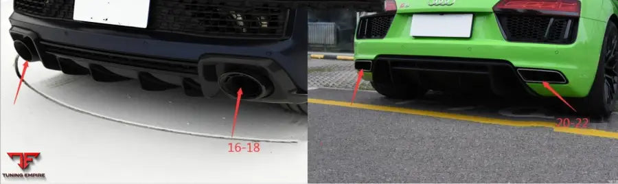 AUDI R8 5.2 V10 VALVETRONIC EXHAUST SYSTEM 2020-2022