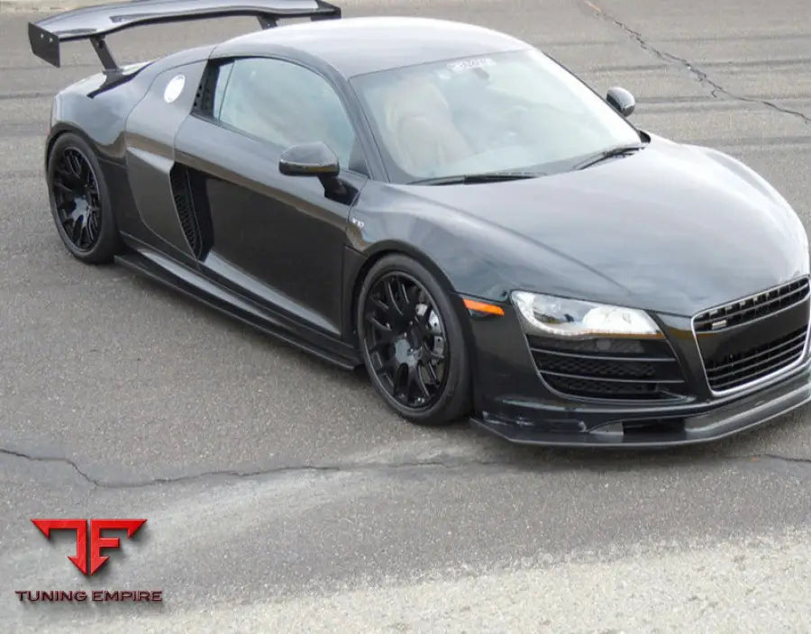AUDI R8 APR CARBON FIBER MATERIAL SIDE SKIRTS SIDE BUMPER EXTENSION BUMPER DIFFUSER LIPS