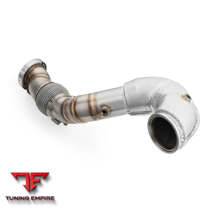 AUDI RS3 8Y 2.5 TFSI DOWNPIPE WITH HEAT SHIELD AND CATALYTIC CONVERTERS
