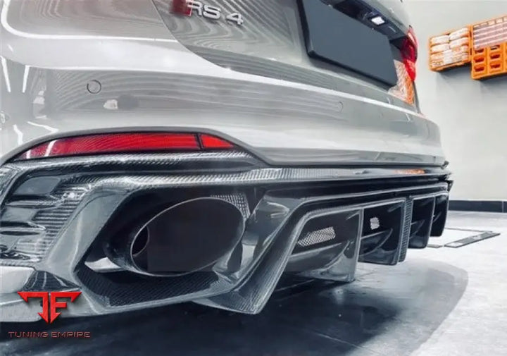 AUDI RS4 A4 AVANT B9 2018-2020 CARBON FIBER REAR DIFFUSER