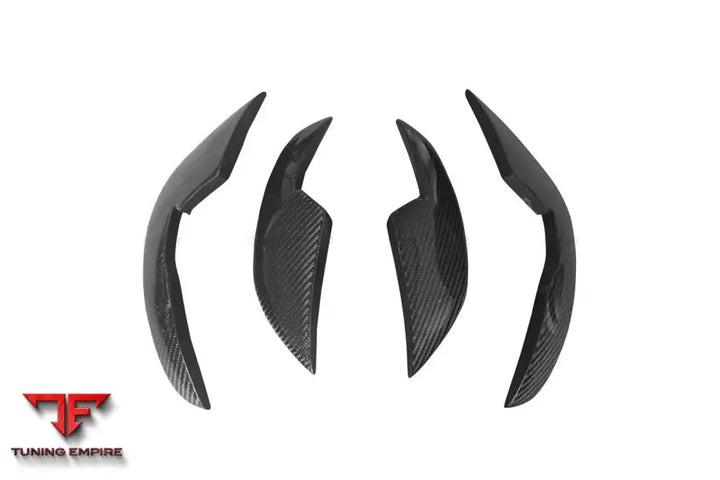 Audi Rs6 Avant Bs Style Carbon Fiber Front Bumper Canards