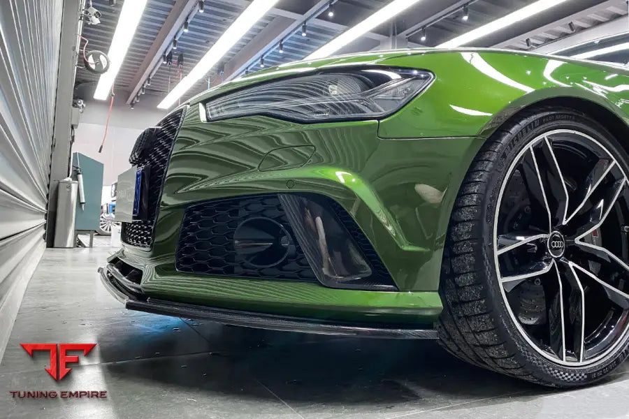 Audi Rs6 Avant Carbon Fiber Front Bumper Caps