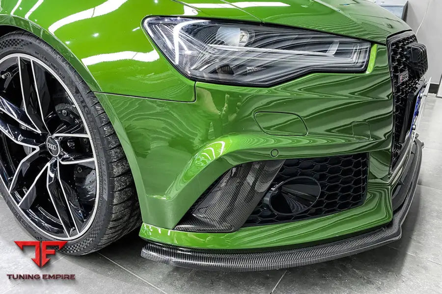 Audi Rs6 Avant Carbon Fiber Front Bumper Caps