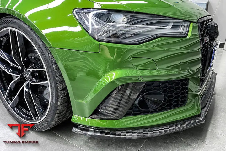 Audi Rs6 Avant Carbon Fiber Front Bumper Caps