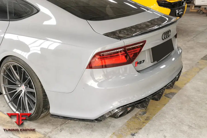 Audi Rs7 Man Style Dry Carbon Fiber Rear Diffuser