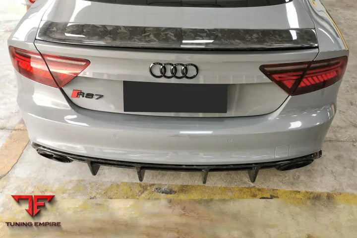 Audi Rs7 Man Style Dry Carbon Fiber Rear Diffuser