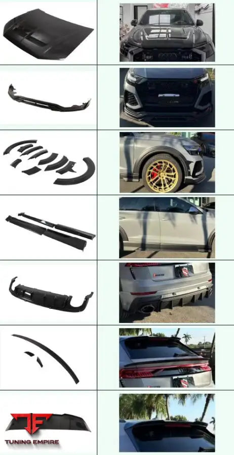 AUDI RSQ8 CARBON FIBER BODY KIT 2018-2023