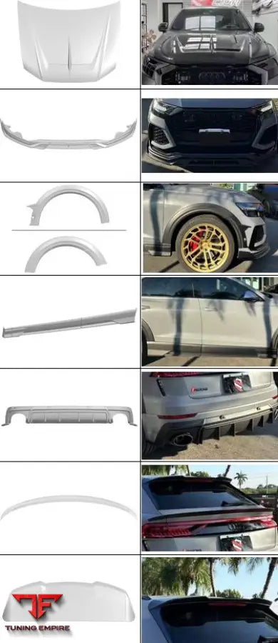 AUDI RSQ8 CARBON FIBER PARTS