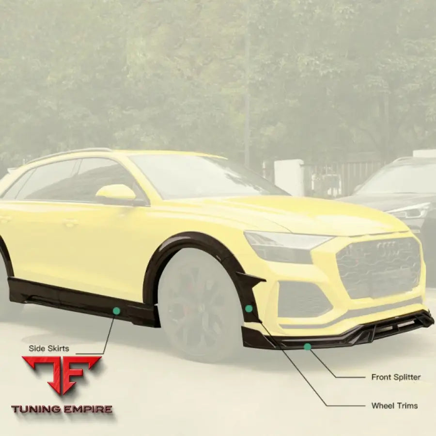 AUDI RSQ8 DRY CARBON FIBER BODY KIT PARTS