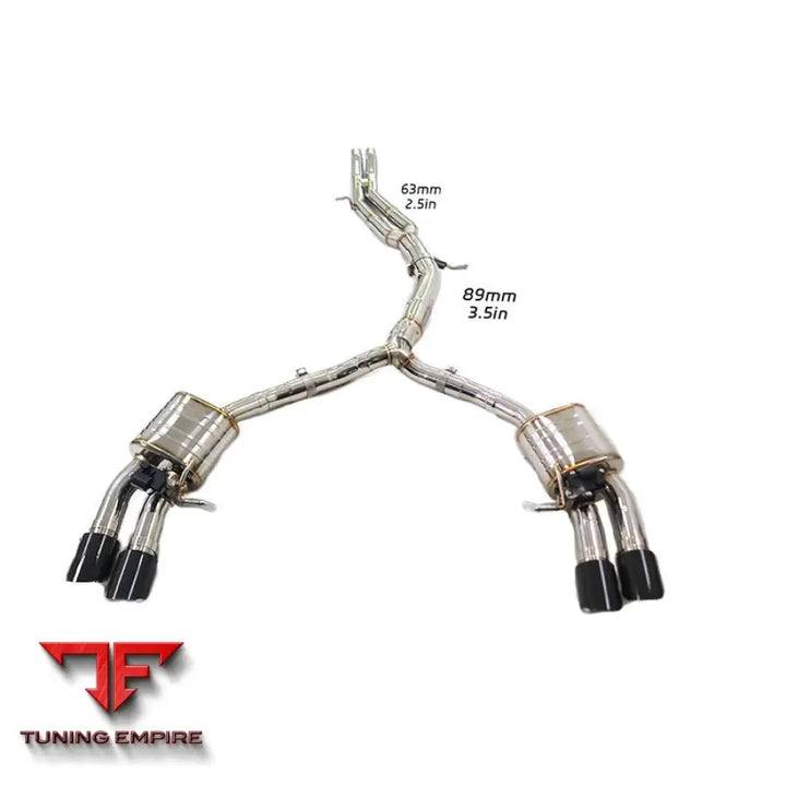 AUDI S4/S5 B9 3.0T STAINLESS STEEL CATBACK RAZOR EXHAUST WITH MUFFLER VALVE