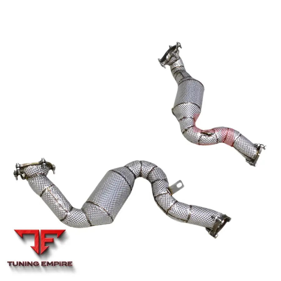 AUDI S6 S7 C7 4.0T STAINLESS STEEL HEAT SHIELD DOWNPIPE 2013-2018