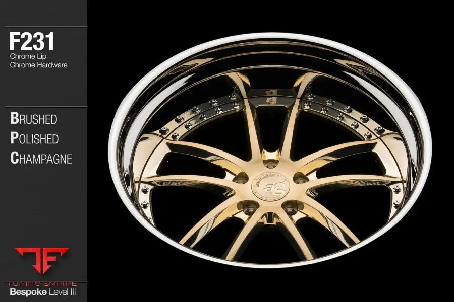 AVANT GARDE AG F231 - BRUSHED POLISHED CHAMPAGNE