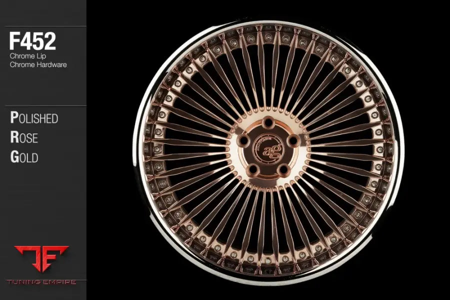 AVANT GARDE AG F452 - POLISHED ROSE GOLD