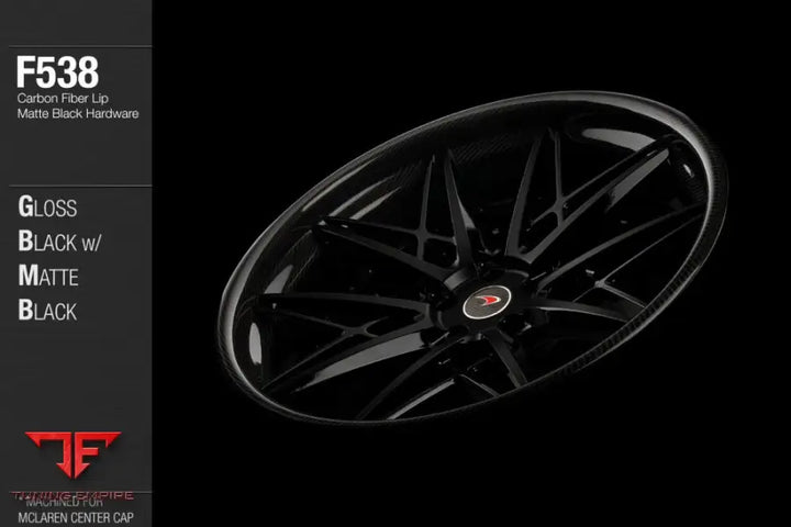 AVANT GARDE AG F538 - GLOSS BLACK W/ MATTE BLACK FACE