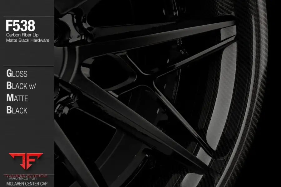 AVANT GARDE AG F538 - GLOSS BLACK W/ MATTE BLACK FACE